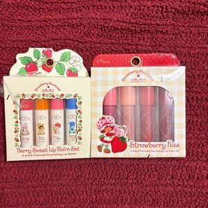 CéLaVi Strawberry Shortcake Berry Sweet Lip Balm & Lip Gloss Sets NWT